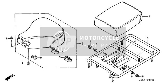 Honda C90ST 2002 posto a sedere (3) per un 2002 Honda C90ST